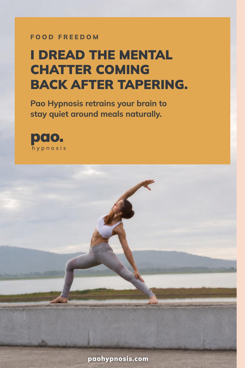 I dread the mental chatter coming back after tapering.