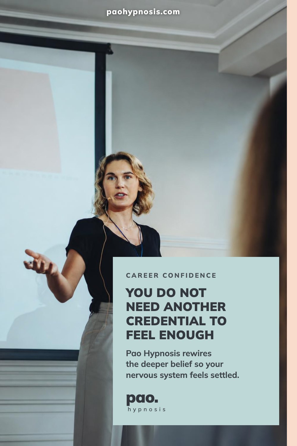 You do not need another credential to feel enough