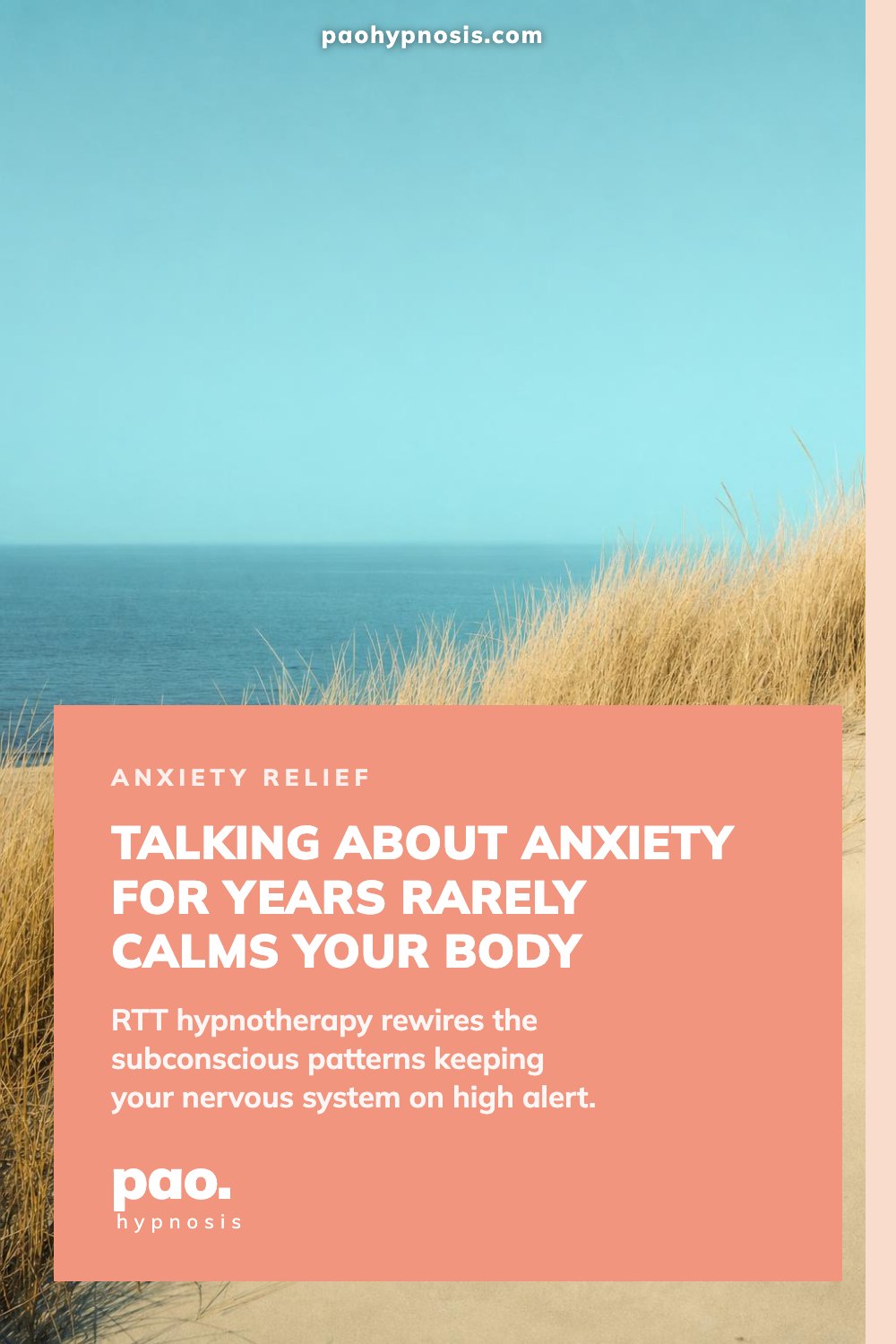 Talking about anxiety for years rarely calms your body