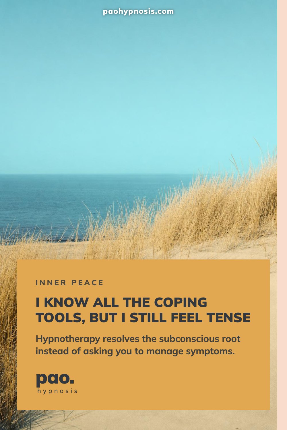 I know all the coping tools, but I still feel tense