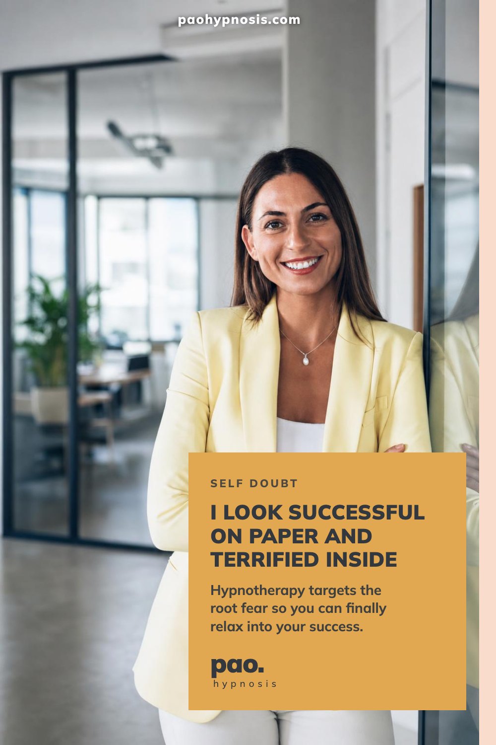 I look successful on paper and terrified inside