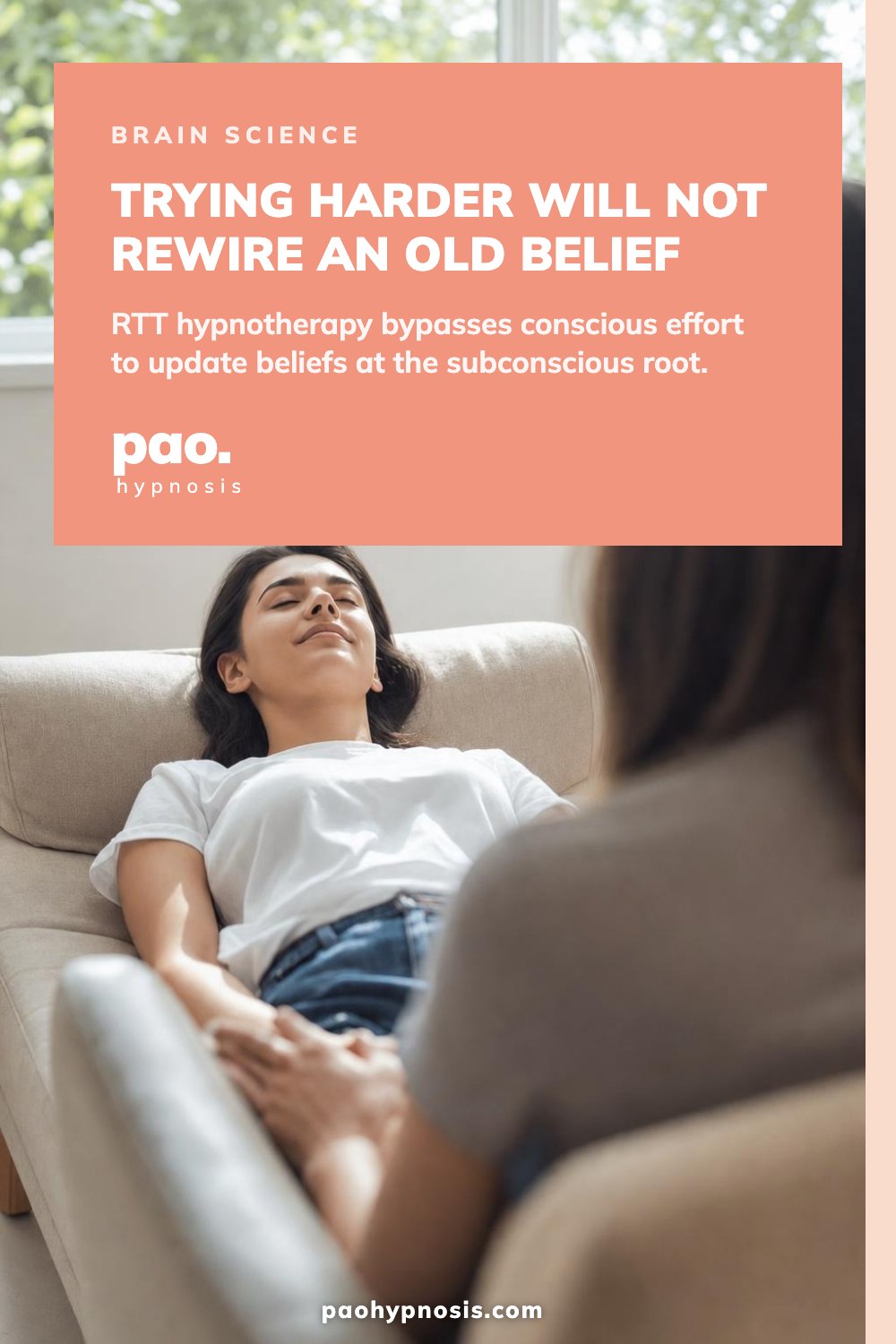 Trying harder will not rewire an old belief