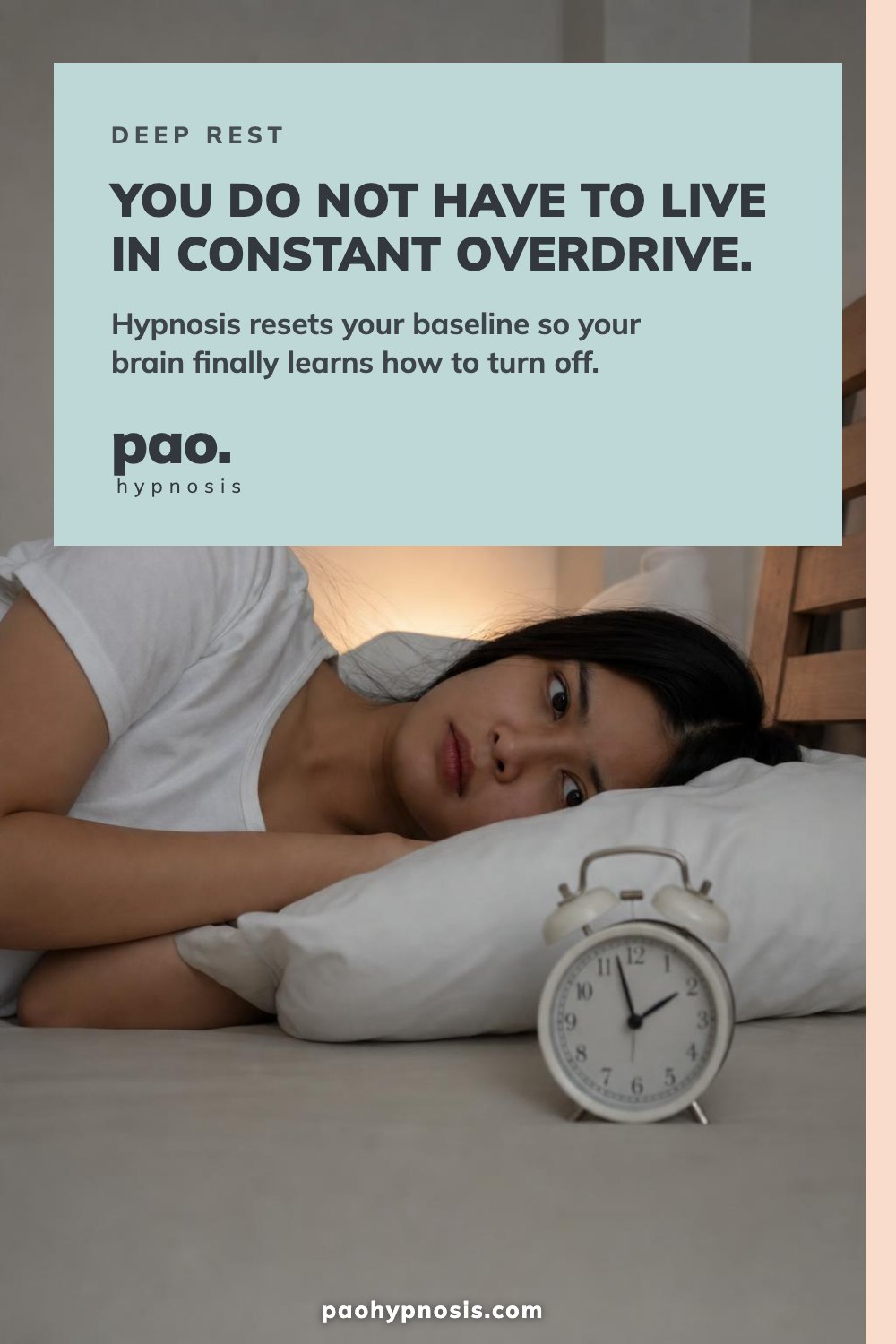 You do not have to live in constant overdrive.
