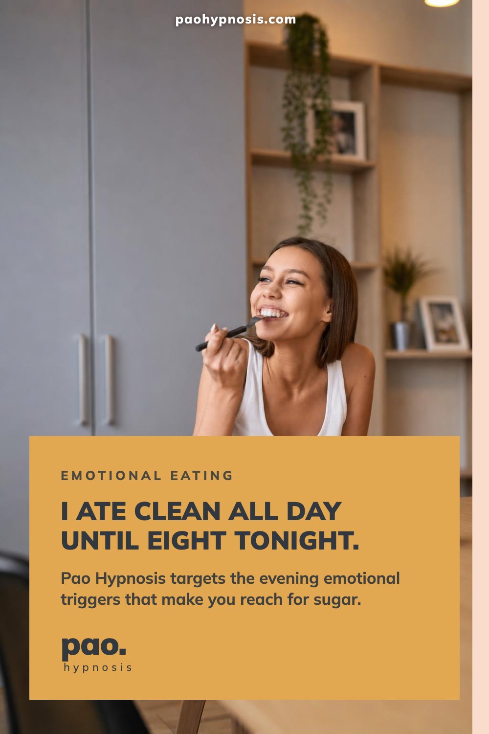I ate clean all day until eight tonight.