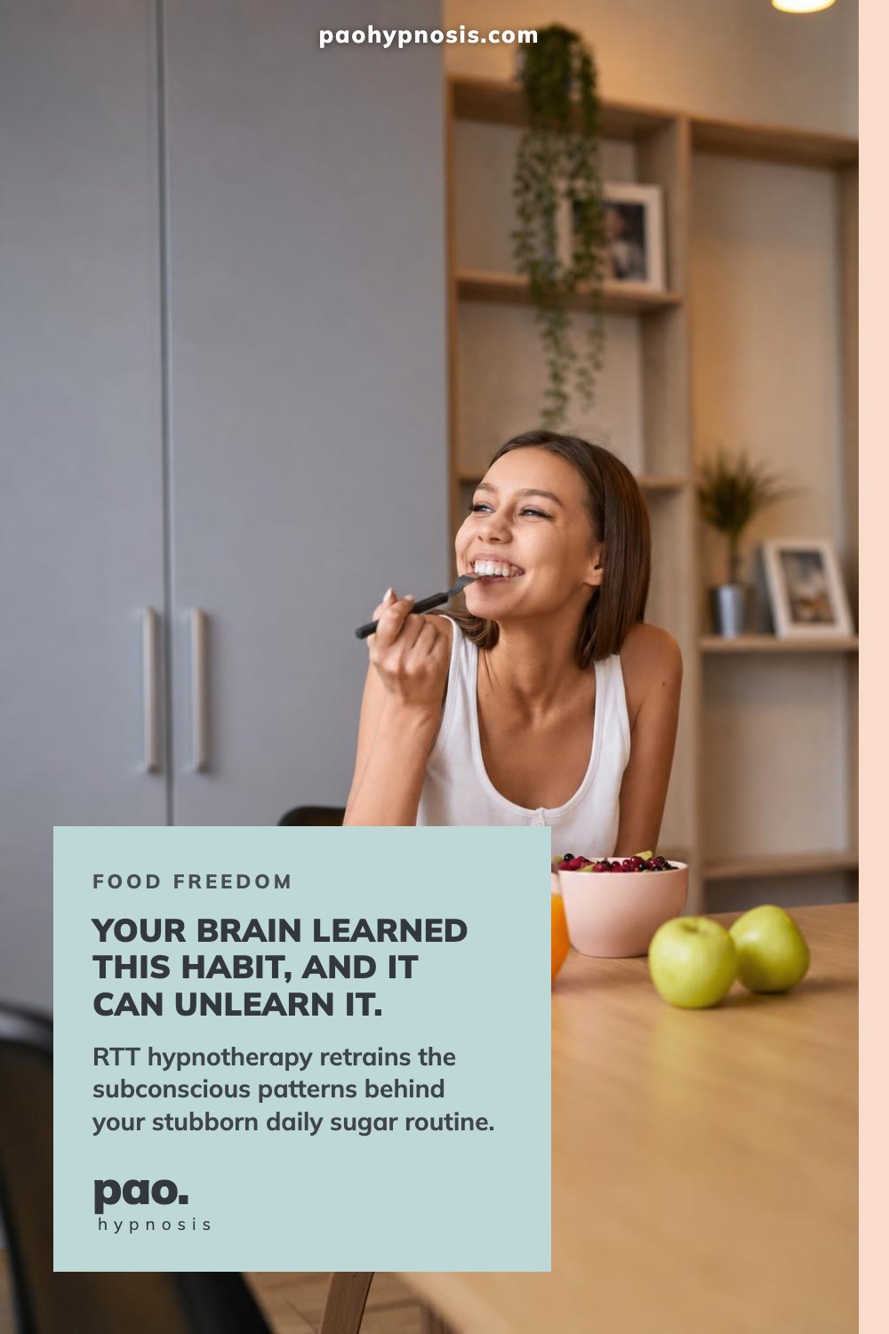Your brain learned this habit, and it can unlearn it.
