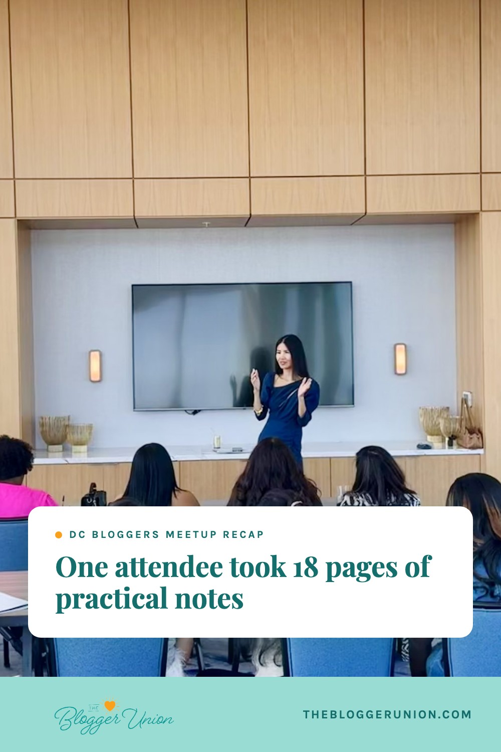 One attendee took 18 pages of practical notes